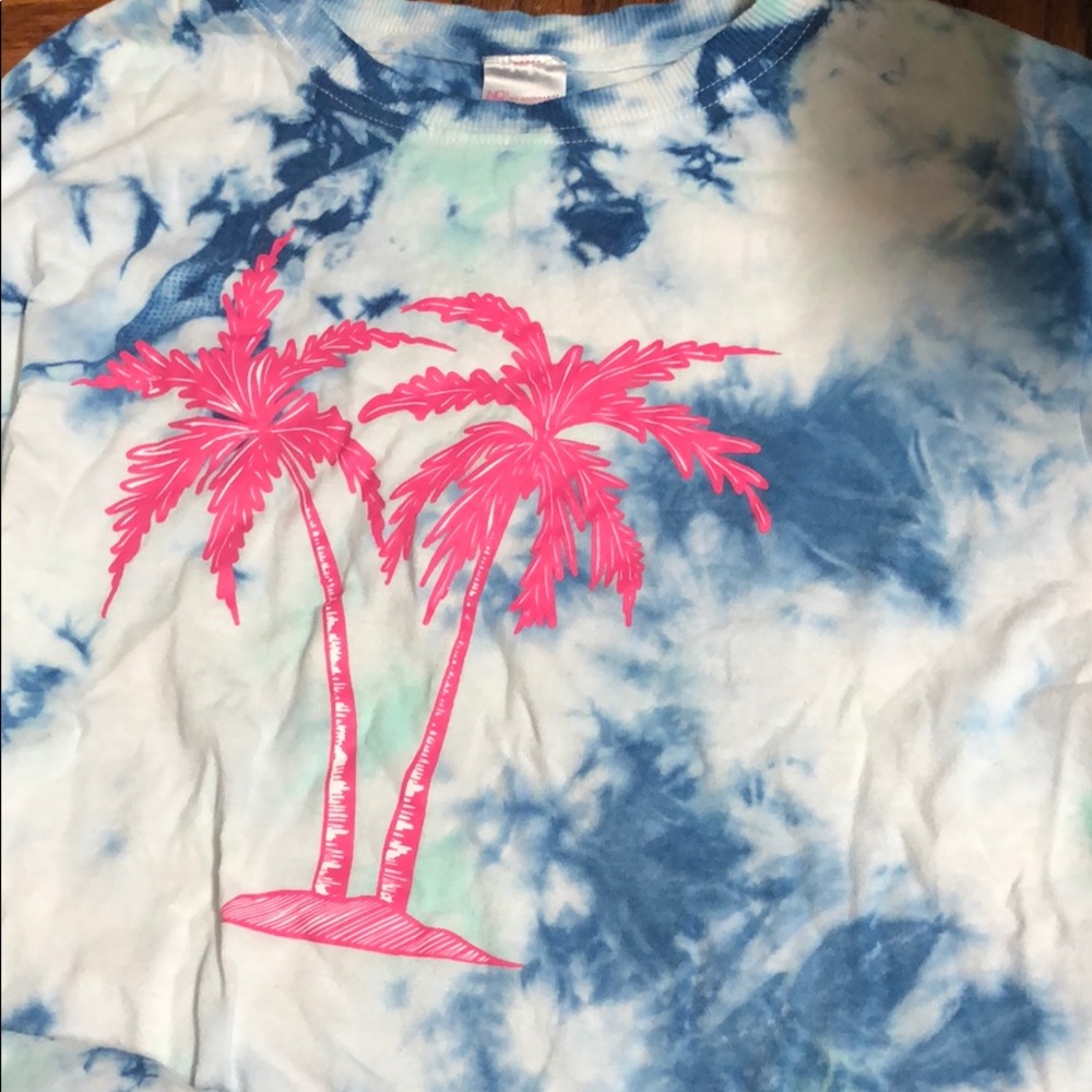Tie die women long sleeves shirt